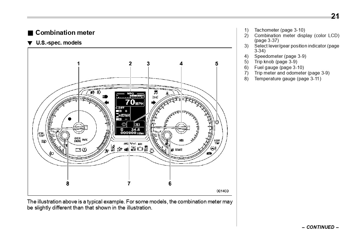 2021 Subaru WRX Owner's Manual | English